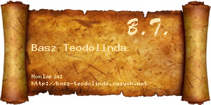 Basz Teodolinda névjegykártya